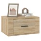 vidaXL Κομοδίνα Επιτοίχια 2 τεμ. Sonoma Δρυς 50x36x25 εκ.