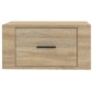 vidaXL Κομοδίνα Επιτοίχια 2 τεμ. Sonoma Δρυς 50x36x25 εκ.