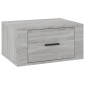 vidaXL Κομοδίνα Επιτοίχια Γκρι Sonoma 50x36x25 εκ.