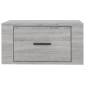 vidaXL Κομοδίνα Επιτοίχια Γκρι Sonoma 50x36x25 εκ.