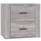 vidaXL Κομοδίνα Επιτοίχια Γκρι Sonoma 50x36x47 εκ.