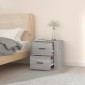 vidaXL Κομοδίνα Επιτοίχια Γκρι Sonoma 50x36x47 εκ.