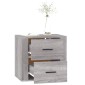 vidaXL Κομοδίνα Επιτοίχια Γκρι Sonoma 50x36x47 εκ.