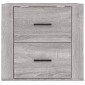 vidaXL Κομοδίνα Επιτοίχια Γκρι Sonoma 50x36x47 εκ.