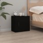 vidaXL Κομοδίνα Επιτοίχια 2 τεμ. Μαύρα 50x30x47 εκ.