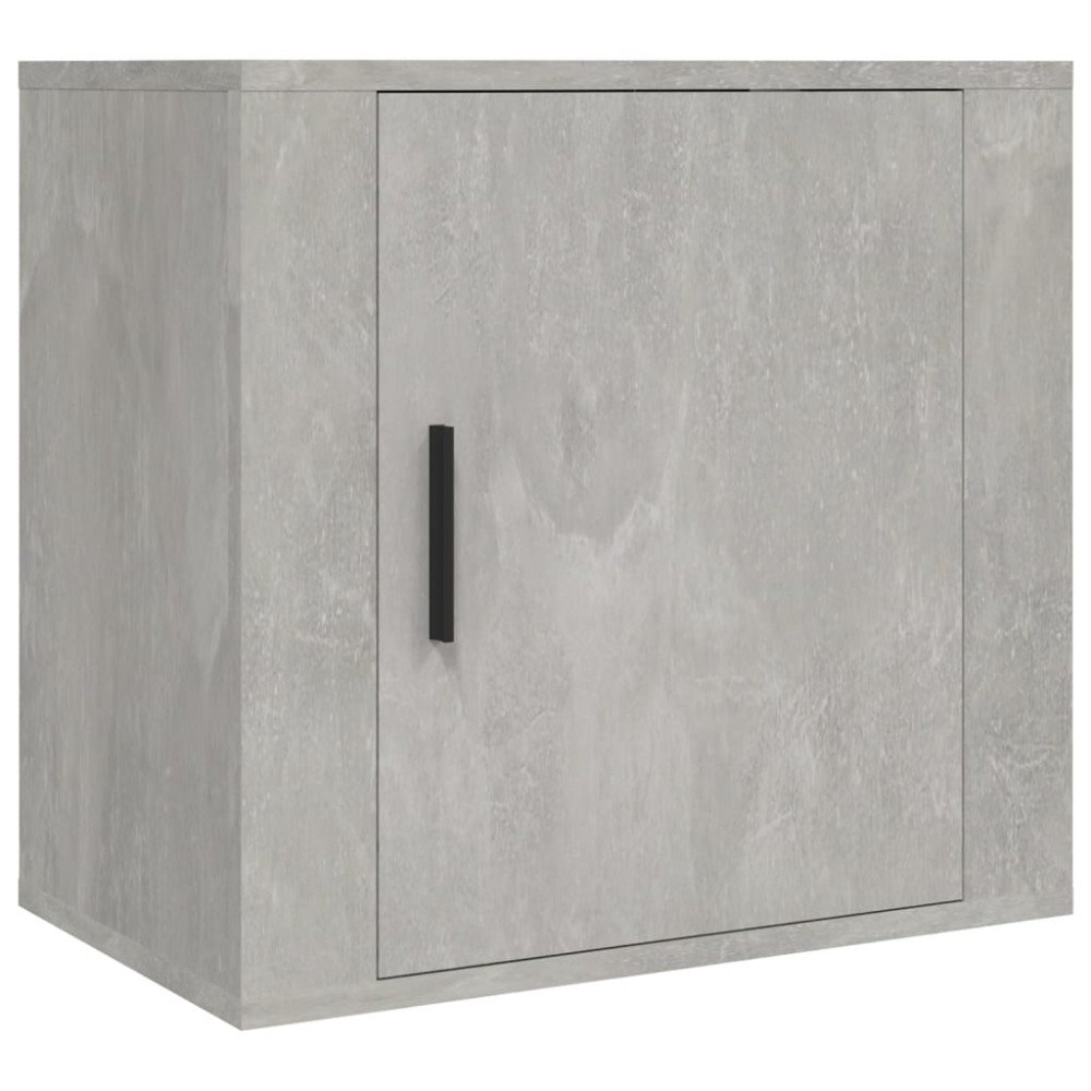 vidaXL Κομοδίνο Επιτοίχιο Γκρι Σκυροδέματος 50x30x47 εκ.