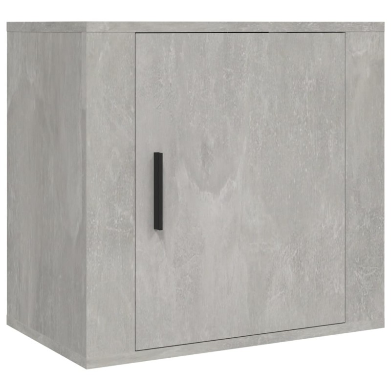vidaXL Κομοδίνο Επιτοίχιο Γκρι Σκυροδέματος 50x30x47 εκ.