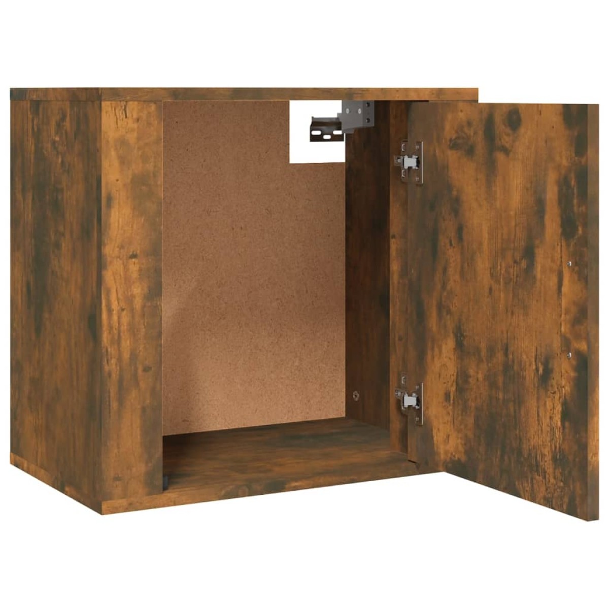 vidaXL Κομοδίνο Επιτοίχιο Καπνιστή Δρυς 50x30x47 εκ.