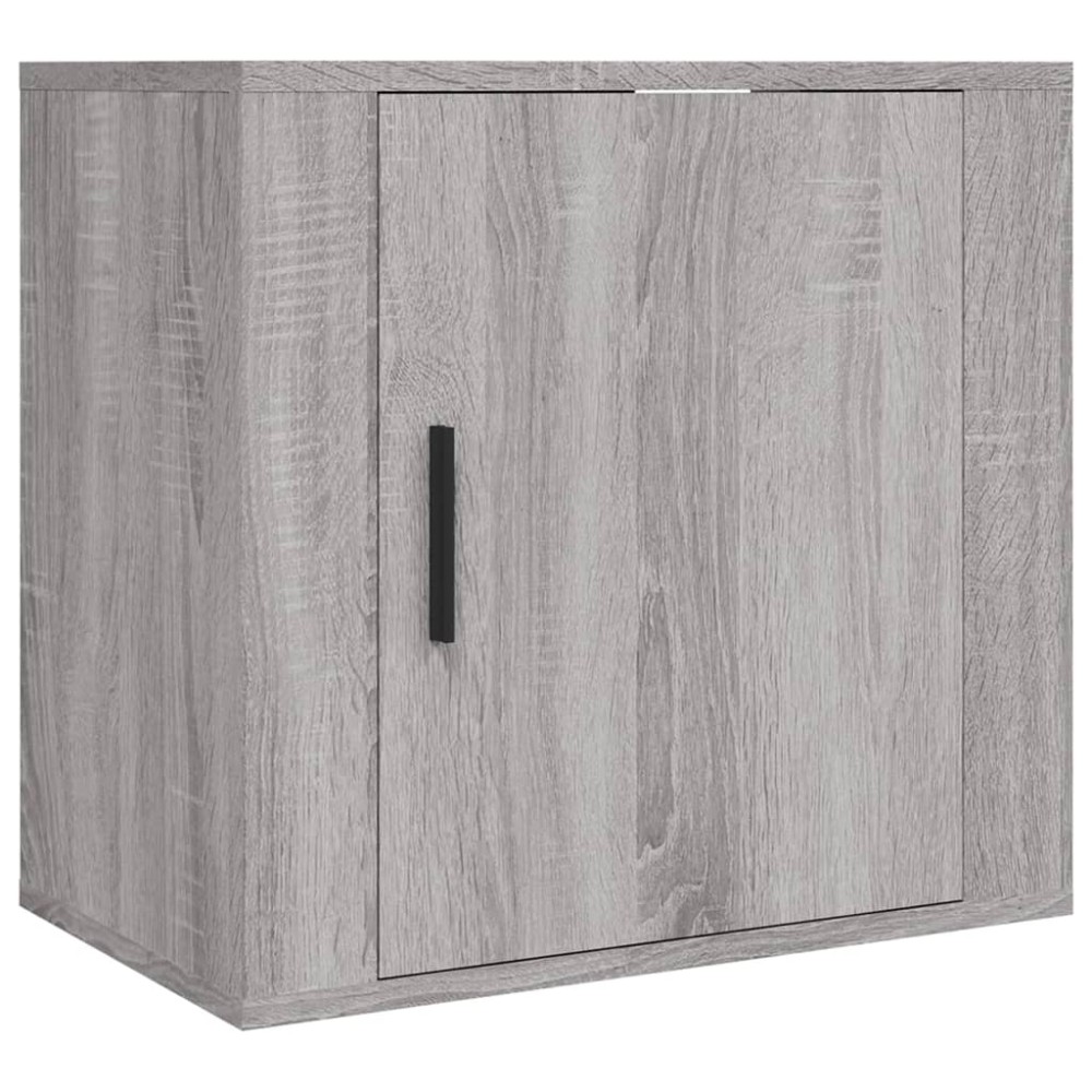 vidaXL Κομοδίνα Επιτοίχια Γκρι Sonoma 50x30x47 εκ.
