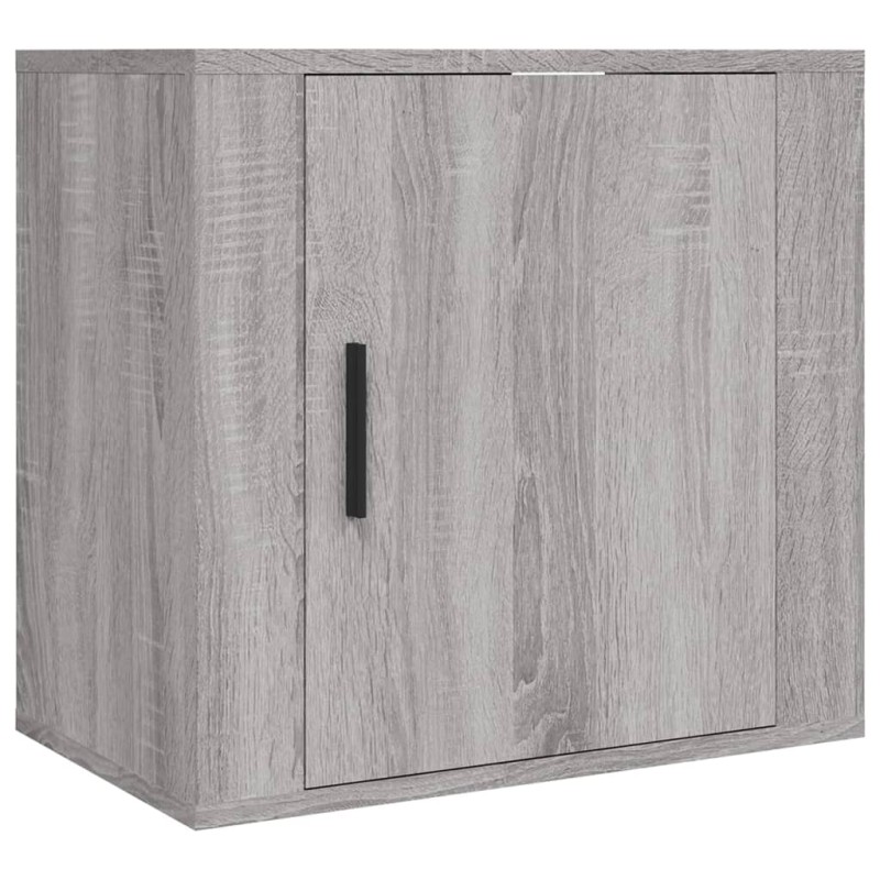 vidaXL Κομοδίνα Επιτοίχια Γκρι Sonoma 50x30x47 εκ.