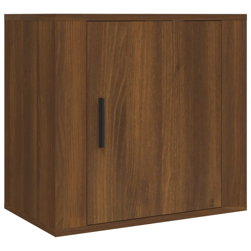 vidaXL Κομοδίνο Επιτοίχιο Καφέ Δρυς 50x30x47 εκ.