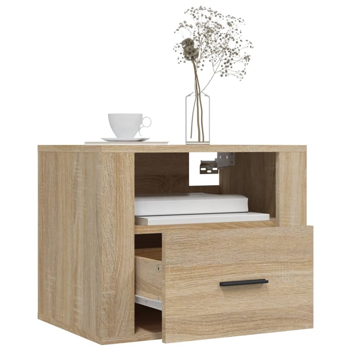 vidaXL Κομοδίνα Επιτοίχια 2 τεμ. Sonoma Δρυς 50x36x40 εκ.
