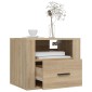 vidaXL Κομοδίνα Επιτοίχια 2 τεμ. Sonoma Δρυς 50x36x40 εκ.