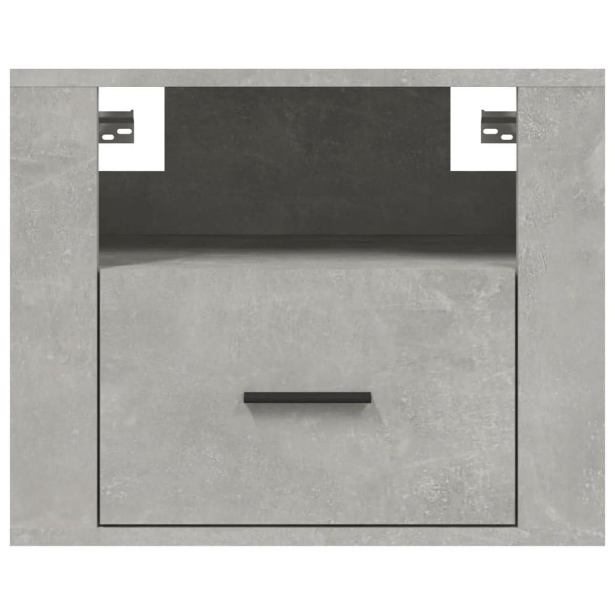 vidaXL Κομοδίνο Επιτοίχιο Γκρι Σκυροδέματος 50x36x40 εκ.