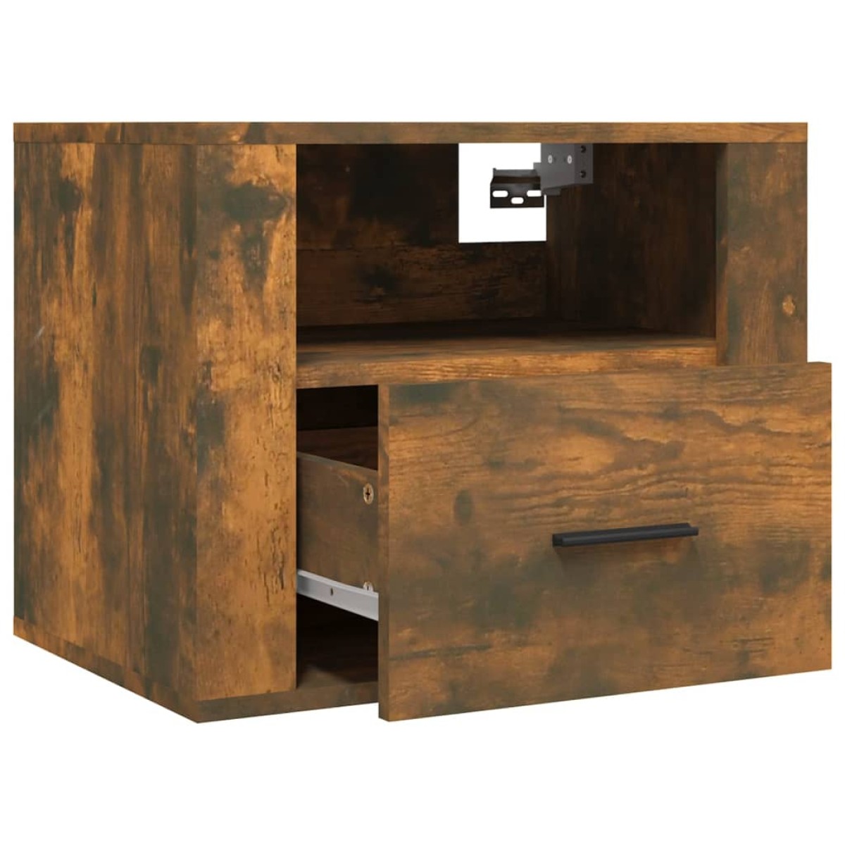 vidaXL Κομοδίνο Επιτοίχιο Καπνιστή Δρυς 50x36x40 εκ.