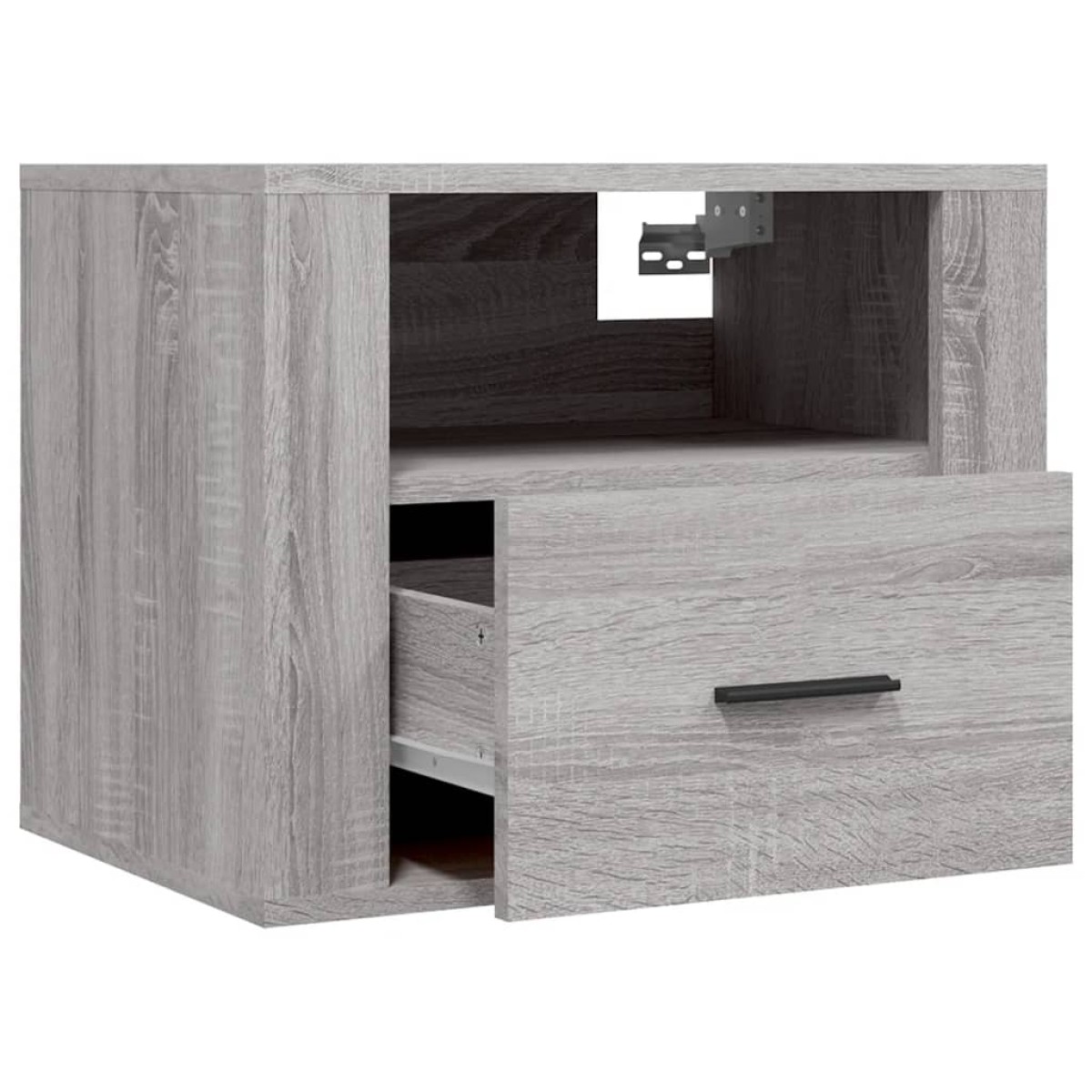 vidaXL Κομοδίνα Επιτοίχια 2 τεμ. Γκρι Sonoma 50x36x40 εκ.