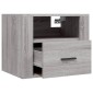 vidaXL Κομοδίνα Επιτοίχια 2 τεμ. Γκρι Sonoma 50x36x40 εκ.