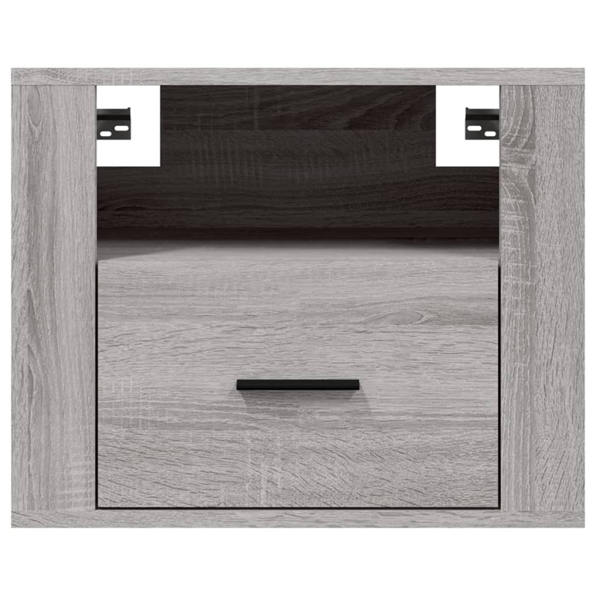 vidaXL Κομοδίνα Επιτοίχια 2 τεμ. Γκρι Sonoma 50x36x40 εκ.