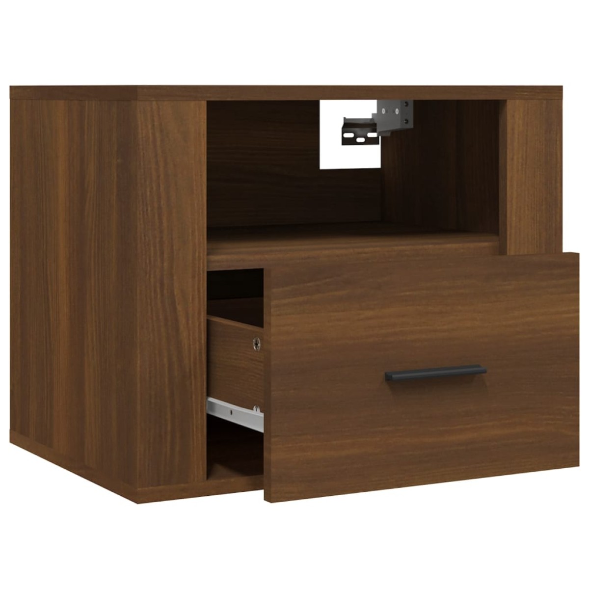 vidaXL Κομοδίνα Επιτοίχια 2 τεμ. Καφέ Δρυς 50x36x40 εκ.