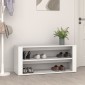vidaXL Παπουτσοθήκη Λευκή 100 x 35 x 45 εκ. από Επεξεργασμένο Ξύλο