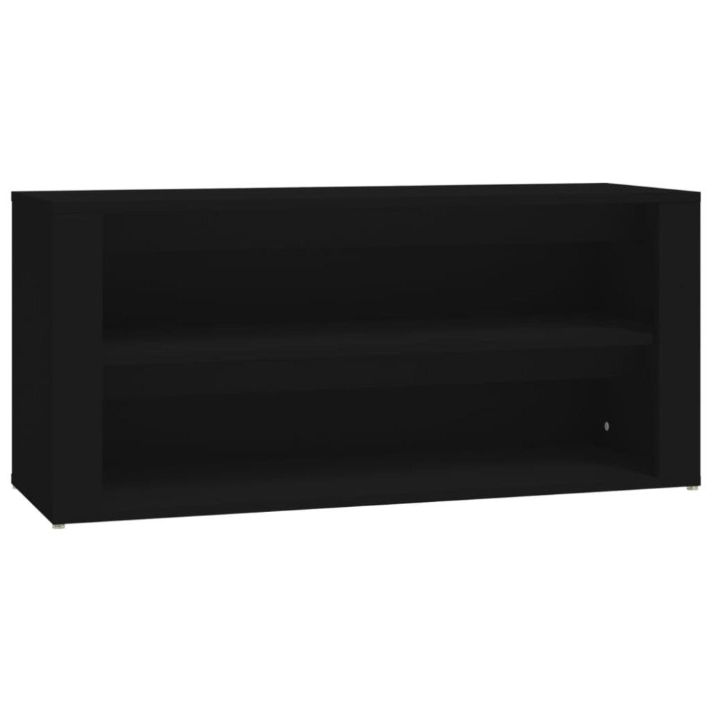 vidaXL Παπουτσοθήκη Μαύρη 100x35x45 εκ. από Επεξεργασμένο Ξύλο
