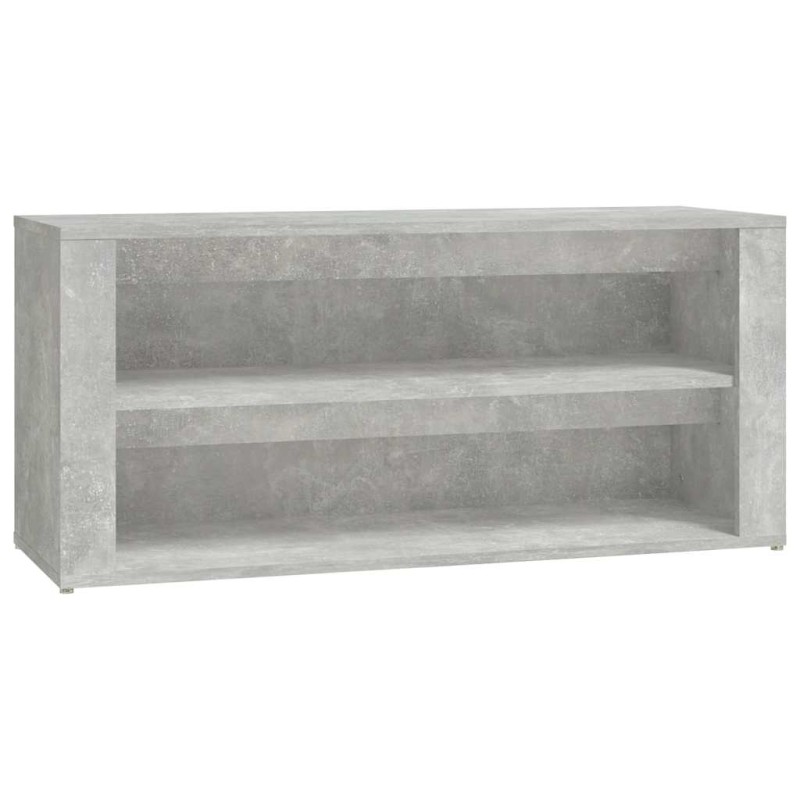 vidaXL Παπουτσοθήκη Γκρι Σκυροδέματος 100x35x45 εκ. Επεξεργασμένο Ξύλο