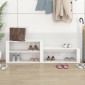 vidaXL Παπουτσοθήκη Γυαλιστερό Λευκό 150x35x45 εκ. Επεξεργασμένο Ξύλο