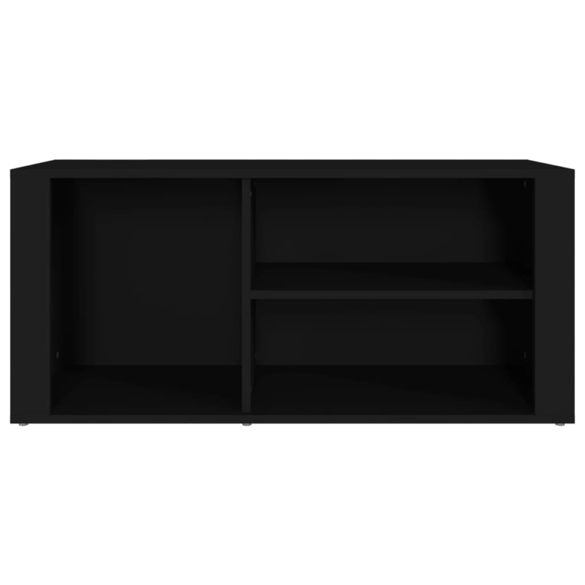 vidaXL Παπουτσοθήκη Μαύρο 100x35x45 εκ. από Επεξεργασμένο Ξύλο