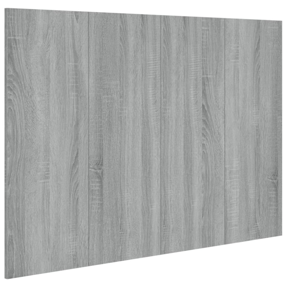 vidaXL Κεφαλάρι Κρεβατιού Γκρι Sonoma 120x1,5x80 εκ. Επεξεργ. Ξύλο