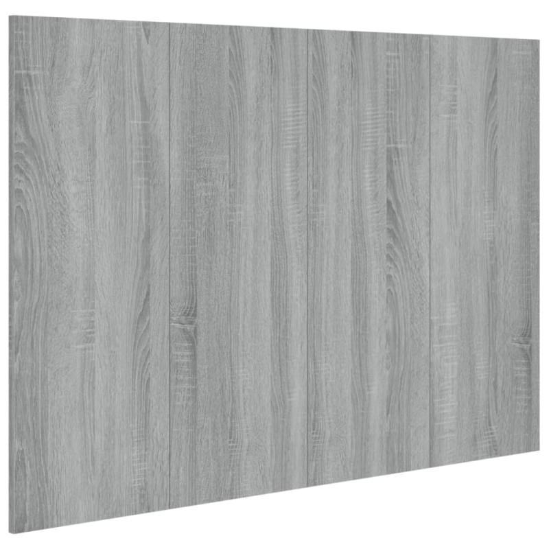 vidaXL Κεφαλάρι Κρεβατιού Γκρι Sonoma 120x1,5x80 εκ. Επεξεργ. Ξύλο