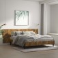 vidaXL Κεφαλάρι Τοίχου Καπνιστή Δρυς 240x1,5x80 εκ. Επεξεργασμένο Ξύλο