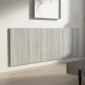 vidaXL Κεφαλάρι Κρεβατιού Γκρι Sonoma 240x1,5x80 εκ. Επεξεργ. Ξύλο