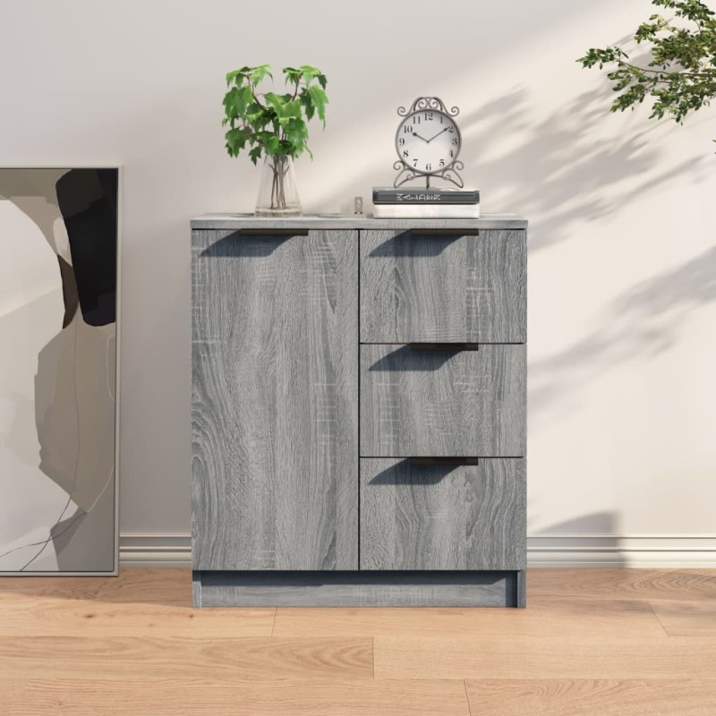vidaXL Ντουλάπι Γκρι Sonoma 60 x 30 x 70 εκ. από Επεξεργασμένο Ξύλο