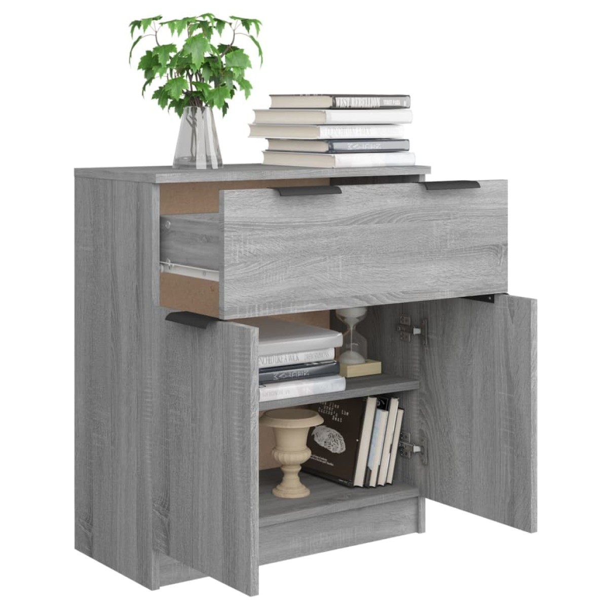 vidaXL Ντουλάπι Γκρι Sonoma 60 x 30 x 70 εκ. από Επεξεργασμένο Ξύλο