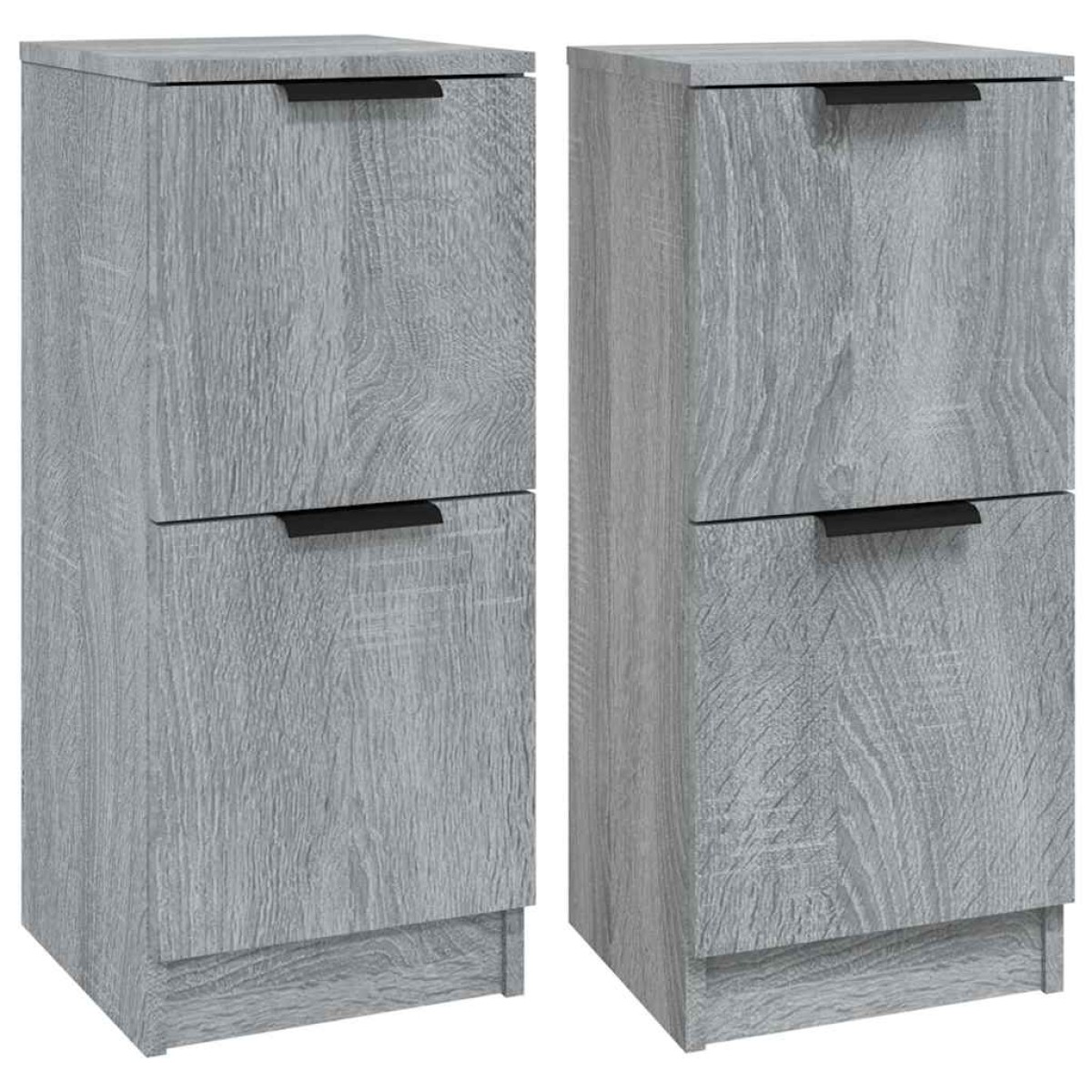 vidaXL Ντουλάπια 2 τεμ. Γκρι Sonoma 30x30x70 εκ. Επεξεργασμένο Ξύλο