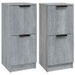 vidaXL Ντουλάπια 2 τεμ. Γκρι Sonoma 30x30x70 εκ. Επεξεργασμένο Ξύλο
