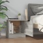 vidaXL Κομοδίνα 2 τεμ. Γκρι Sonoma 40 x 39 x 40 εκ.