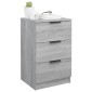 vidaXL Κομοδίνο Γκρι Sonoma 40x36x65 εκ.