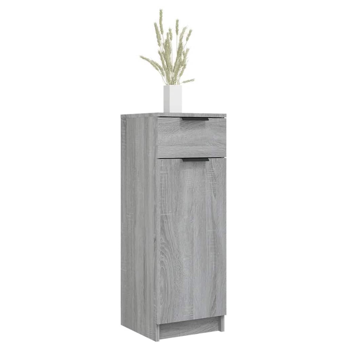 vidaXL Ντουλάπι Μπάνιου Γκρι Sonoma 32x34x90 εκ. Επεξεργασμένο Ξύλο