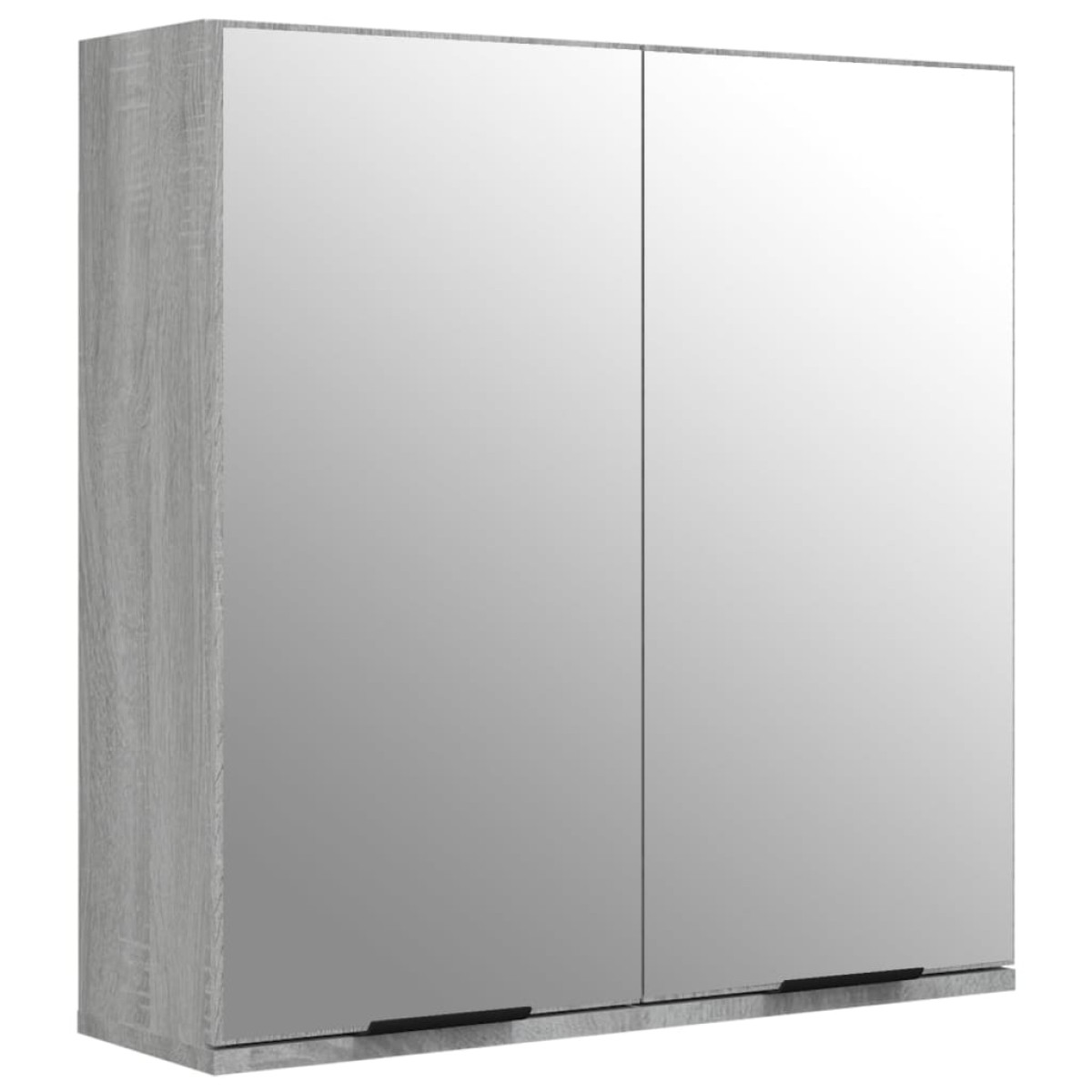 vidaXL Ντουλάπι Μπάνιου με Καθρέφτη Γκρι sonoma 64 x 20 x 67 εκ.