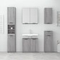 vidaXL Ντουλάπι Μπάνιου με Καθρέφτη Γκρι sonoma 64 x 20 x 67 εκ.