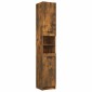 vidaXL Ντουλάπι Μπάνιου Καπνιστή Δρυς 32x34x188,5 εκ. Επεξεργ. Ξύλο