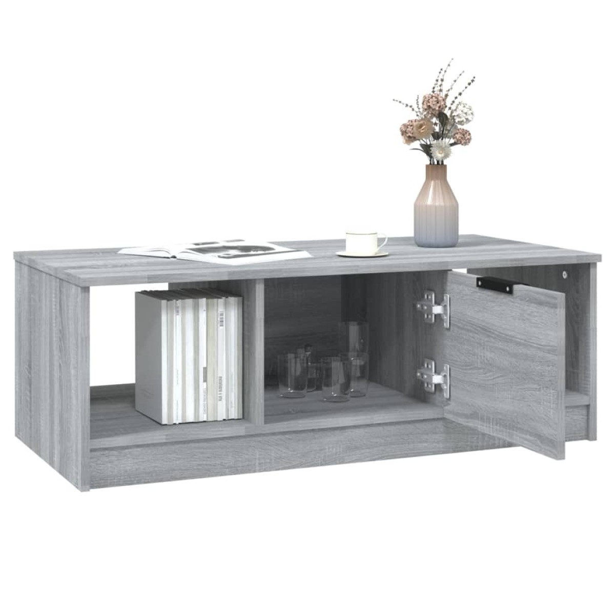 vidaXL Τραπεζάκι Σαλονιού Γκρι Sonoma 102x50x36 εκ. Επεξεργασμένο Ξύλο