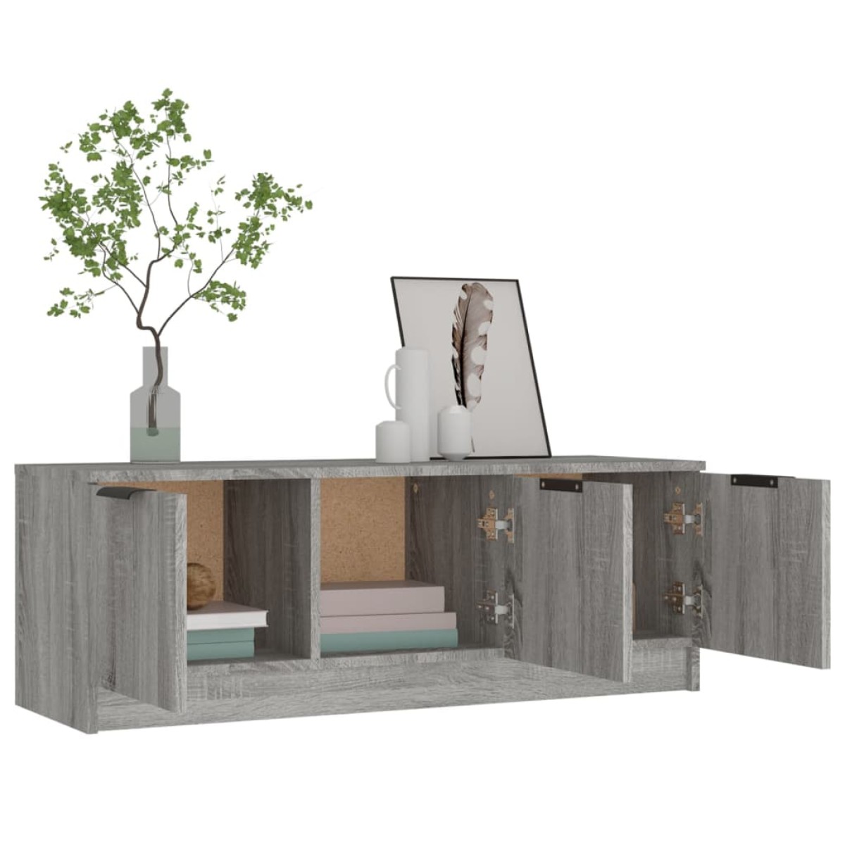 vidaXL Έπιπλο Τηλεόρασης Γκρι Sonoma 102x35x36,5εκ. Επεξεργασμένο Ξύλο