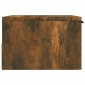 vidaXL Κομοδίνο Επιτοίχιο Καπνιστή Δρυς 34x30x20 εκ.