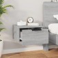 vidaXL Κομοδίνα Γκρι Επιτοίχιο Sonoma 34 x 30 x 20 εκ.