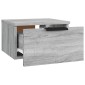 vidaXL Κομοδίνα Επιτοίχια 2 τεμ. Γκρι Sonoma 34x30x20 εκ.