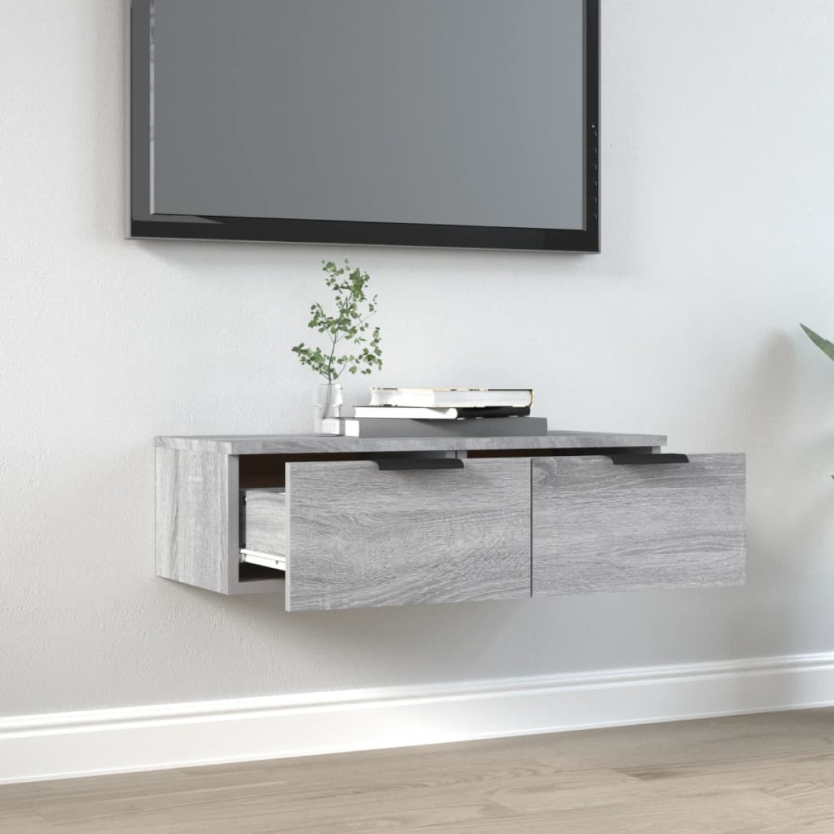 vidaXL Ντουλάπι Τοίχου Γκρι Sonoma 68 x 30 x 20 εκ. Επεξεργασμένο Ξύλο