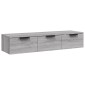 vidaXL Ντουλάπι Τοίχου Γκρι Sonoma102x30x20εκ. Επεξεργασμένο Ξύλο