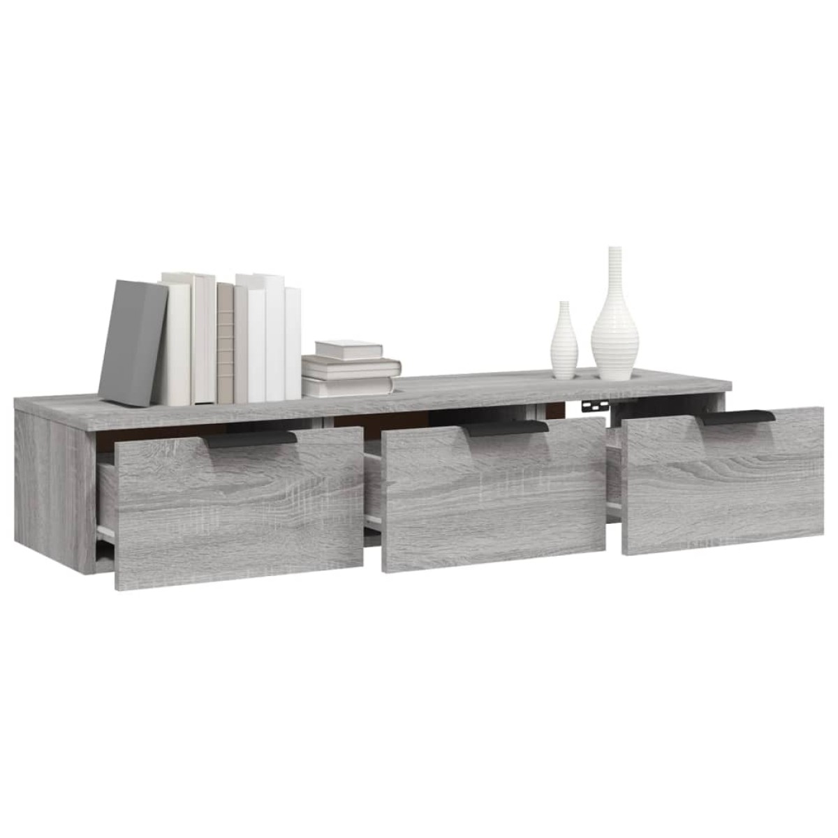 vidaXL Ντουλάπι Τοίχου Γκρι Sonoma102x30x20εκ. Επεξεργασμένο Ξύλο